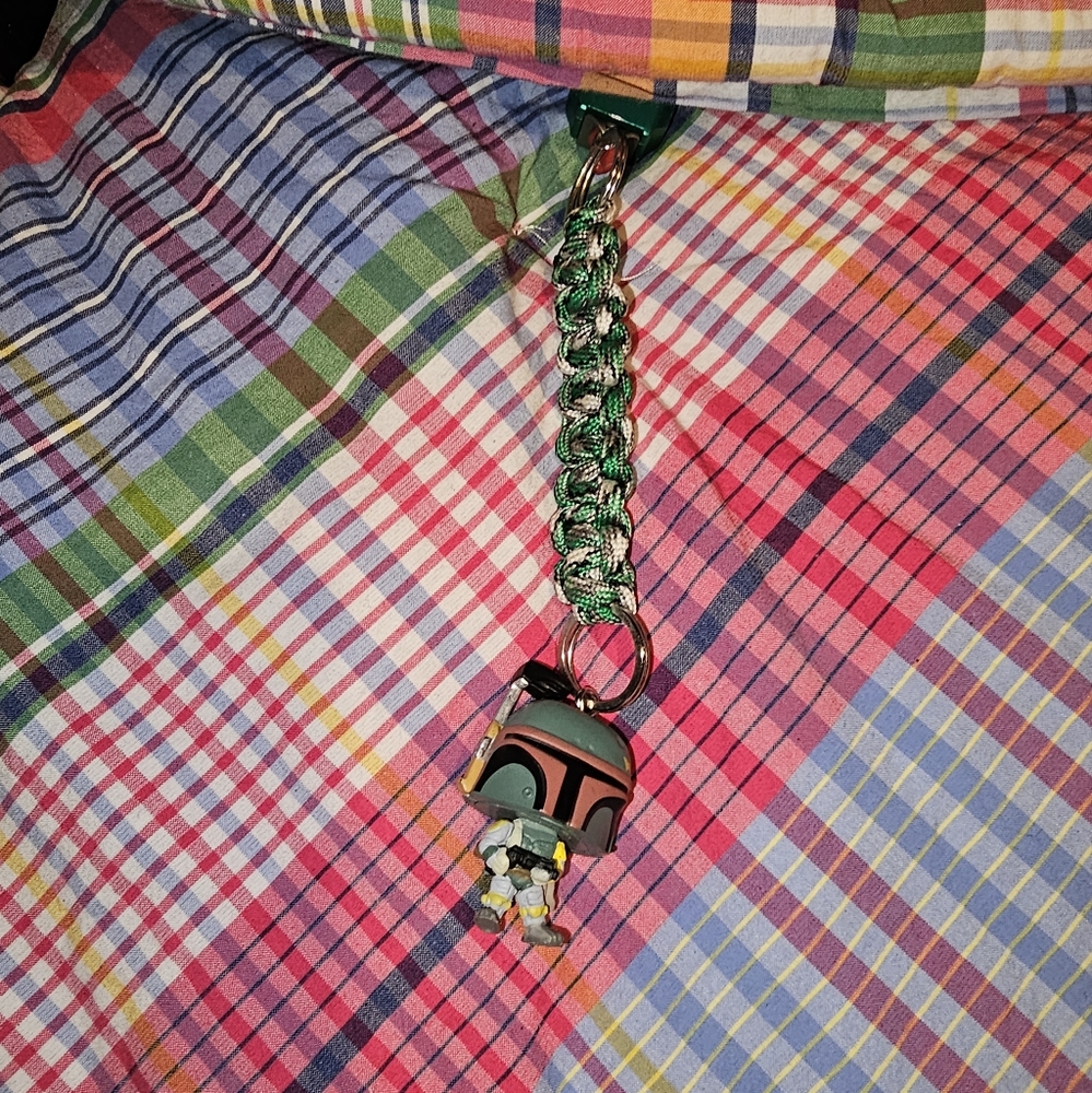 Paracord Knife/Key Lanyard With Boba Fett
